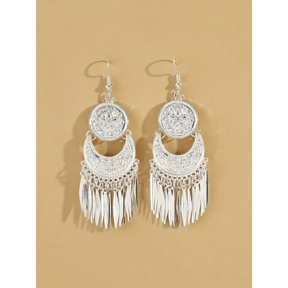 Bohemian Vintage Tassel Dangle Earrings Women - Picture 4 of 5